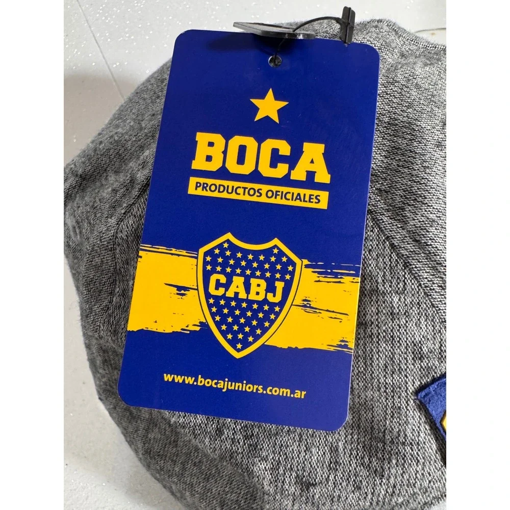 Boca Juniors CABJ Official Licensed Snapback Hat Heather Gray Adjustable Cap